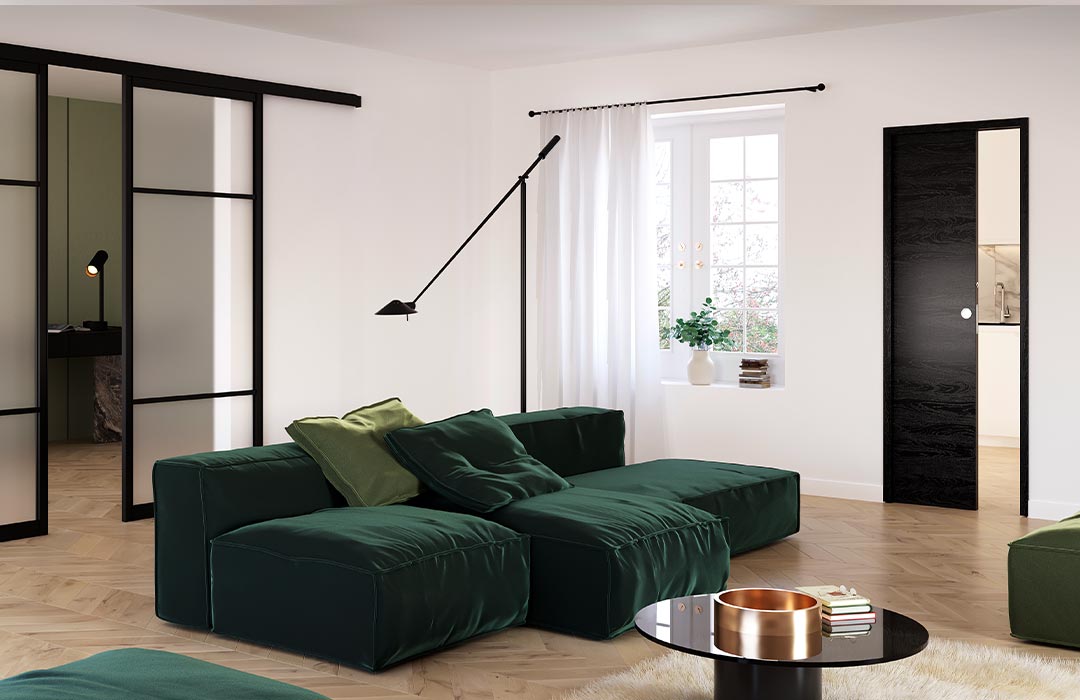 Porte coulissante Bering intérieur style contemporain