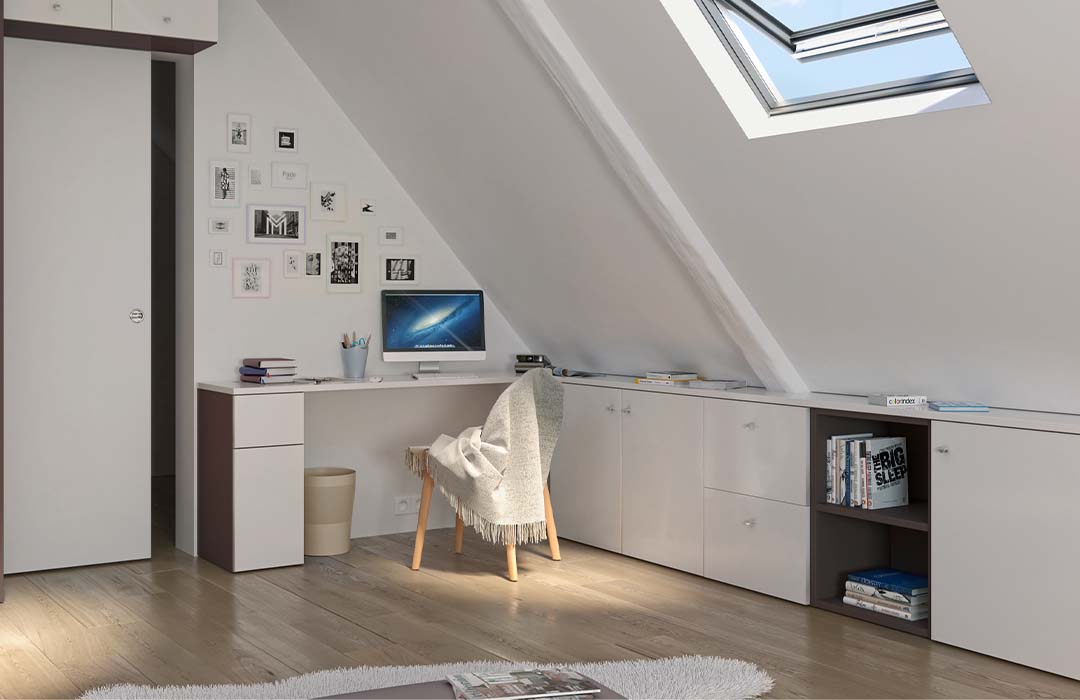 bureau dans les combles