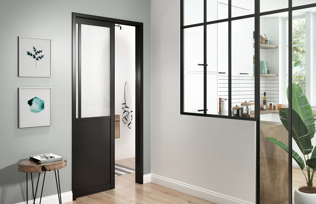Porte Atelier à galandage