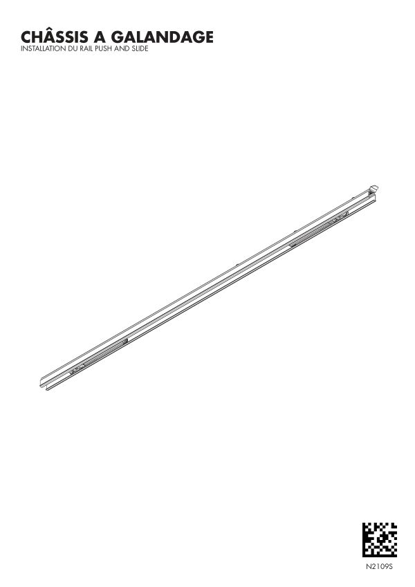 Notice de rail push & slide pour galandage Sogal