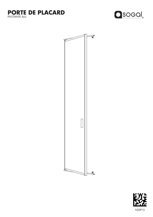 Notice de montage Sogal Placard pivotant aluminium
