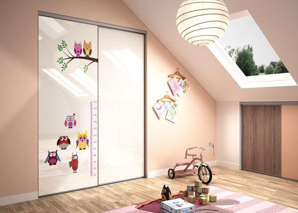 Sogal_Placard_Coulissant_Impression_numerique_Chouettes_Chambre_Enfant