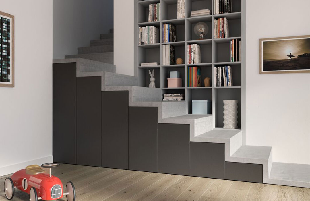 Aménagement Sogal Intérieurs sous escalier